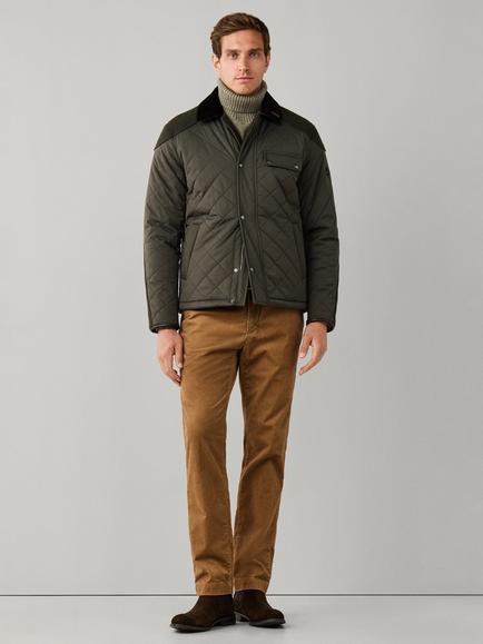 Hackett London Kinloch Hybrid Jacket, Olive Green - view 2, Olive Green