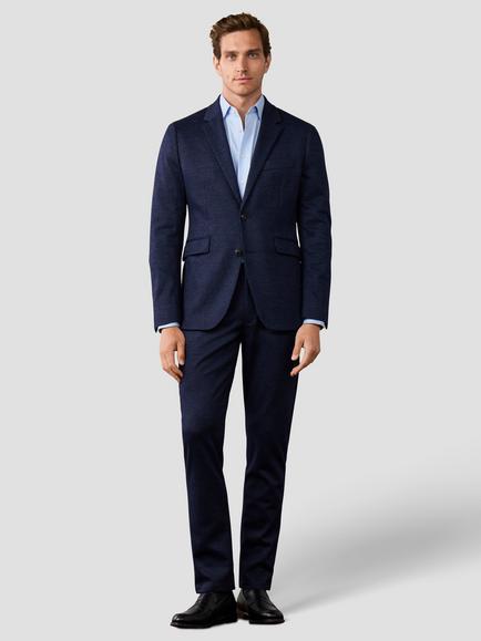 Hackett London Single Breasted Jersey Blazer, Navy - view 2, Navy