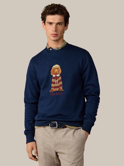 Hackett London Heritage Harry Crew Neck Cotton Blend Sweatshirt, Old Navy, Old Navy