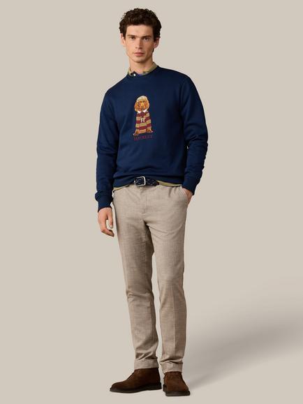 Hackett London Heritage Harry Crew Neck Cotton Blend Sweatshirt, Old Navy - view 2, Old Navy