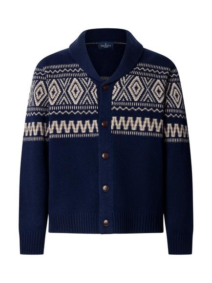 Hackett London Fair Isle Shawl Wool Cashmere Blend Cardigan, Old Navy - view 2, Old Navy