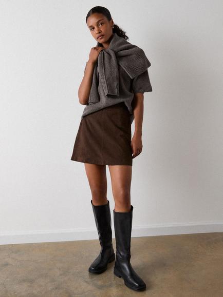 Whistles Wool Knitted T-Shirt, Neutral - view 2, Neutral