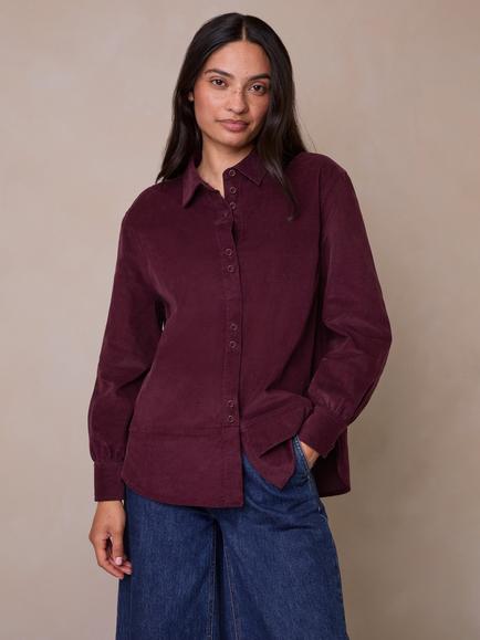 Celtic & Co. Baby Corduroy Shirt, Plum, Plum
