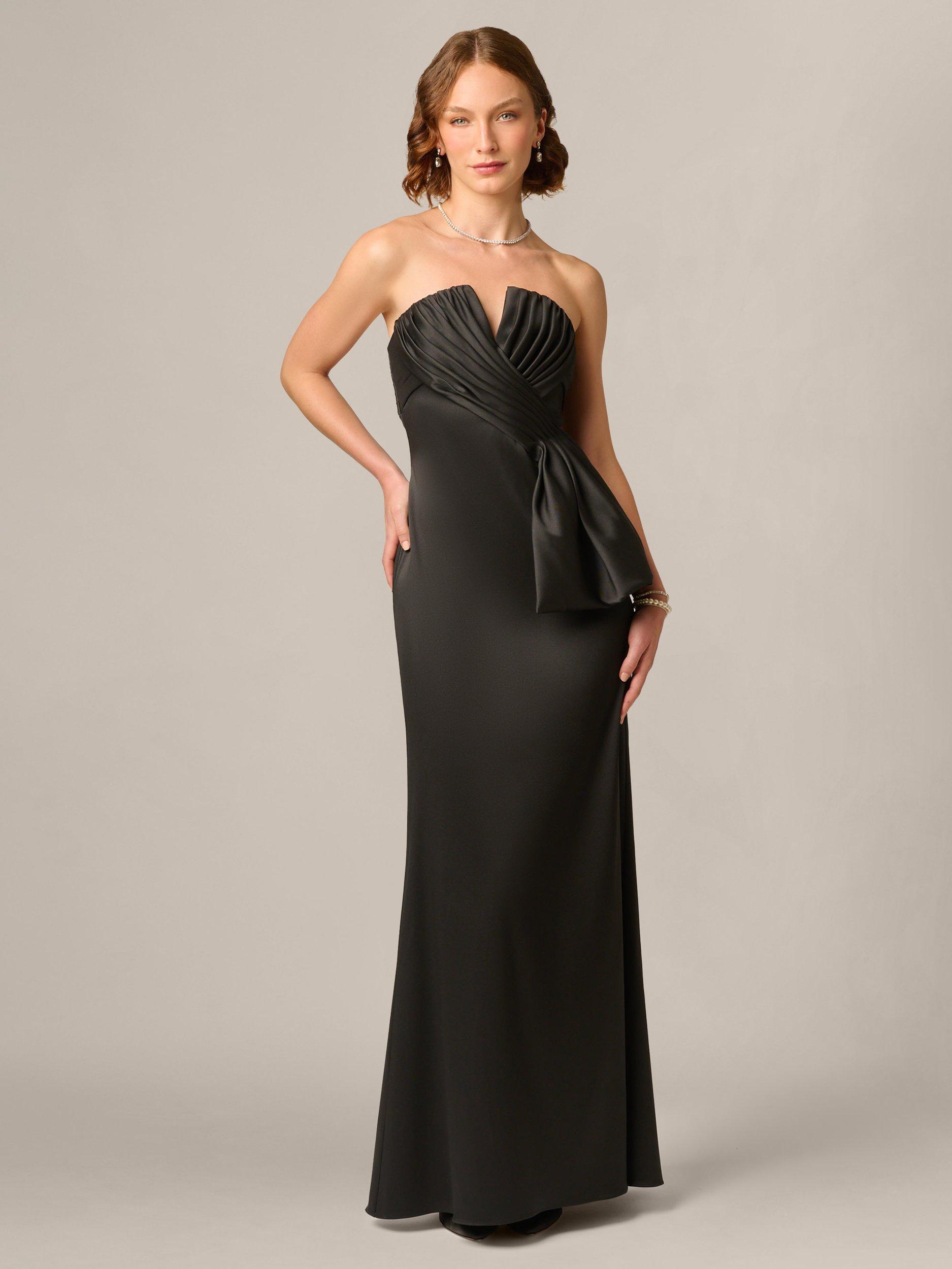 Adrianna Papell Aidan Mattox Stretch Mikado Maxi Dress, Black, Black