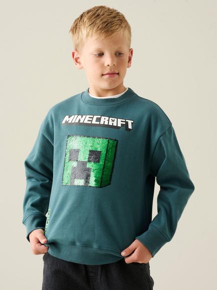 Angel & Rocket Kids' Minecraft Sweatshirt, Green, Green
