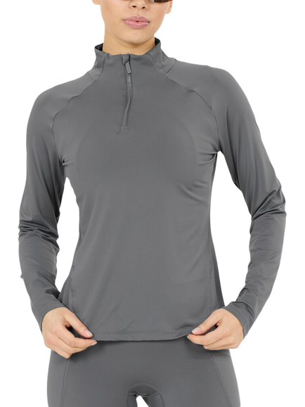 Athlecia Grina V2 W Zip Midlayer Top, Monument