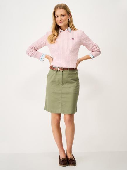 Crew Clothing Chino Skirt, Khaki