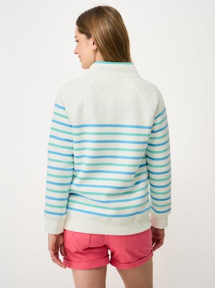 Crew Clothing Half Zip Sweatshirt - view 2, Bottle Green