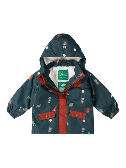 Little Green Radicals Kids' Space Winter Coat, Green, Green