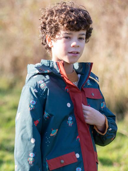 Little Green Radicals Kids' Space Winter Coat, Green - view 2, Green