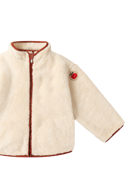Little Green Radicals Kids' Fleece Jacket, Cream - view 2, Cream