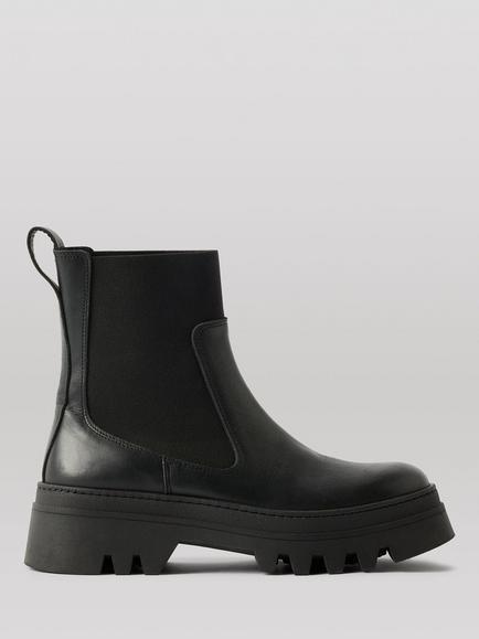 Whistles Hatton Chunky Chelsea Boots, Black, Black