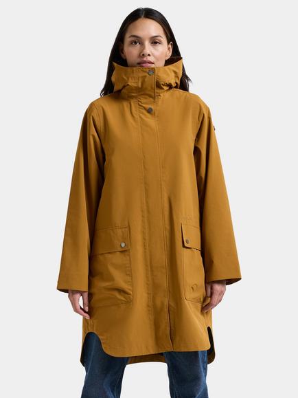 Didriksons Adria Waterproof & Windproof Shell Parka, Spice Brown
