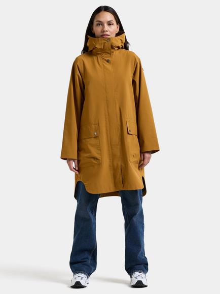 Didriksons Adria Waterproof & Windproof Shell Parka - view 2, Spice Brown