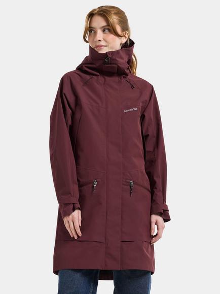 Didriksons Ilma Waterproof & Windproof Parka, Old Rust