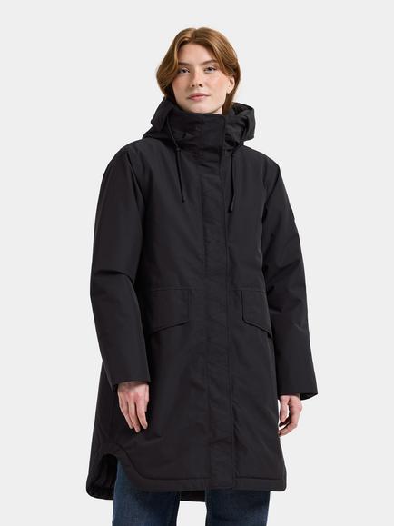 Didriksons Lilian Water and Windproof Parka Jacket, Black