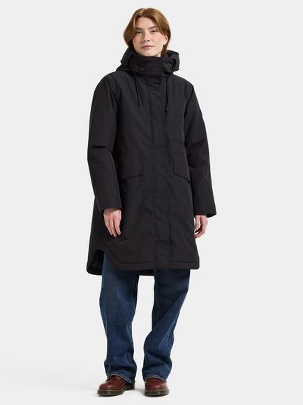 Didriksons Lilian Water and Windproof Parka Jacket - view 2, Black