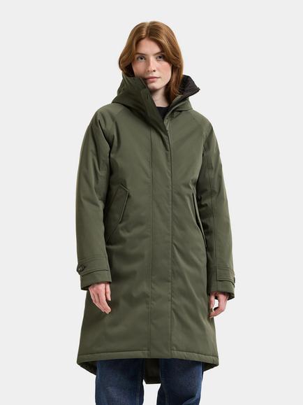 Didriksons Luna Waterproof & Windproof Padded Parka, Deep Green