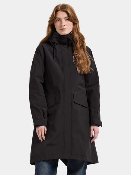 Didriksons Nea 3-in-1 Wind and Waterproof Parka Jacket, Black