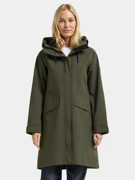 Didriksons Nea 3-in-1 Wind and Waterproof Parka Jacket, Deep Green