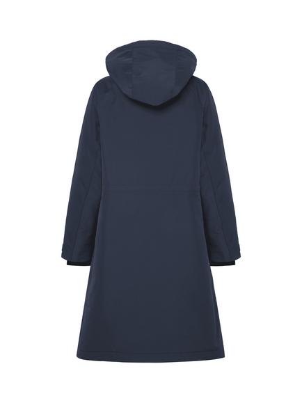 Didriksons Noelia Long Parka, Dark Night Blue - view 2, Dark Night Blue