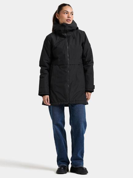 Didriksons Tiril Wind and Waterproof Parka Coat - view 2, Black