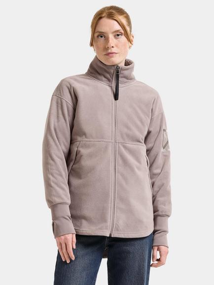 Didriksons Ronja Windproof Full-Zip Jacket, Ash Brown
