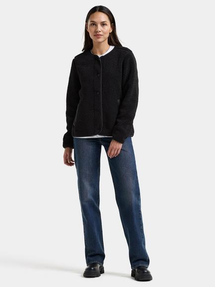 Didriksons Selma Pile Jacket - view 2, Black