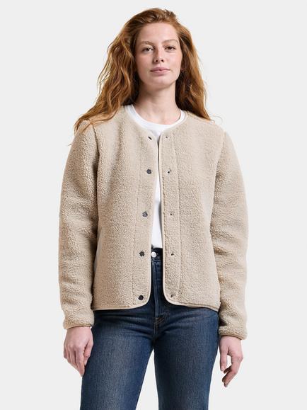 Didriksons Selma Pile Jacket, Clay Beige