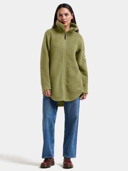 Didriksons Umi I Full-Zip Pile Jacket - view 2, Olive Green