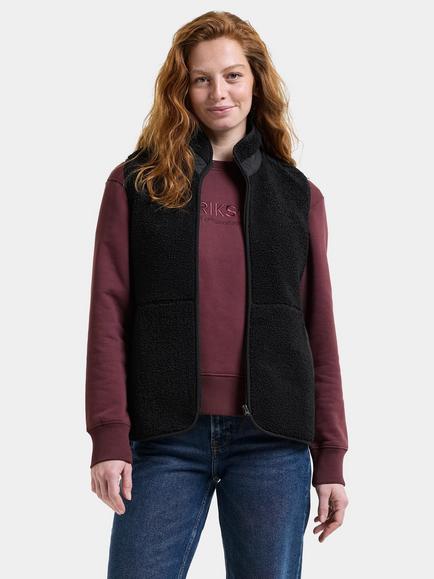 Didriksons Siv Teddy Gilet, Black