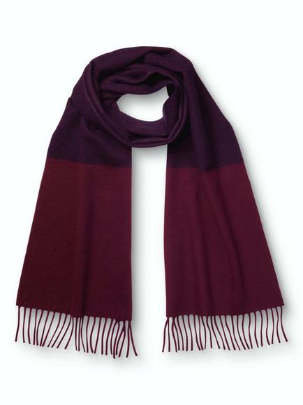 Charles Tyrwhitt Pure Cashmere Scarf, Navy & Red, Navy & Red