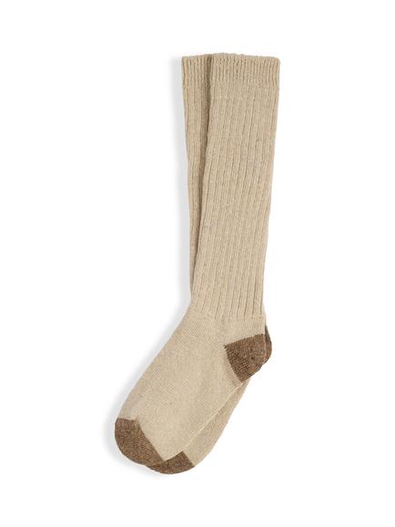 Celtic & Co. Donegal Merino Wool Rich with Cashmere Boot Socks, Oatmeal