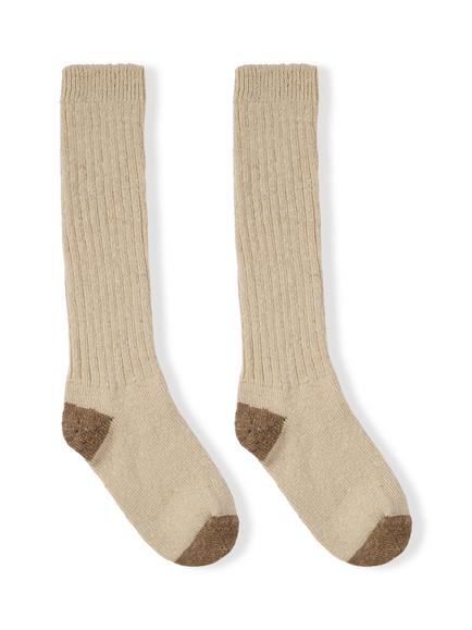 Celtic & Co. Donegal Merino Wool Rich with Cashmere Boot Socks - view 2, Oatmeal