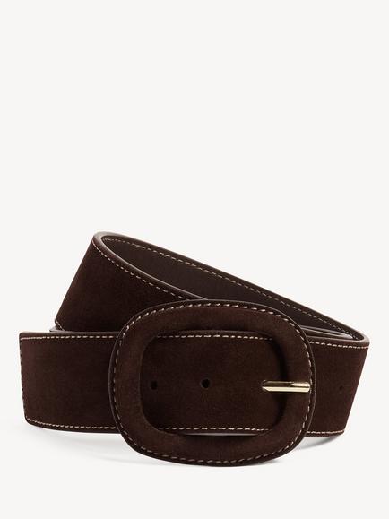 Hobbs Abbie Leather Belt, Brown, Brown