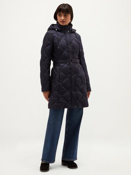 Hobbs Lumi Quilted Puffer Jacket, Blue