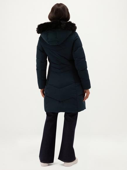 Hobbs Petite Jaymie Hooded Puffer Jacket, Blue - view 2, Blue