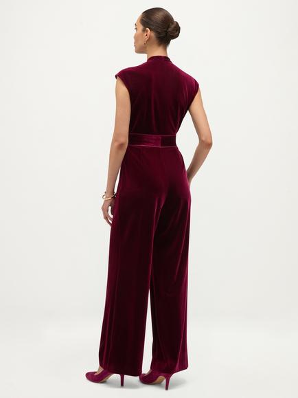 Hobbs Olive Sleeveless Jumpsuit, Purple - view 2, Purple
