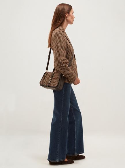 Hobbs Wren Tweed Shoulder Bag, Brown - view 2, Brown