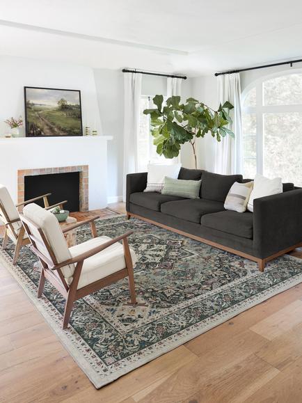 Ruggable Hendesi Heriz Rug - view 2, Sage