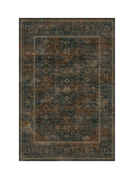 Ruggable Ophelia Rug, Navy/Redwood