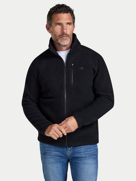 Raging Bull Heavy Borg Fleece Jacket, Black, Black