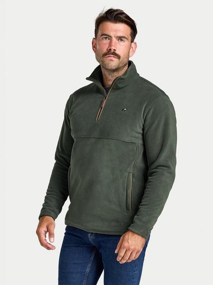 Raging Bull Quarter Neck Pullover Fleece, Khaki, Khaki