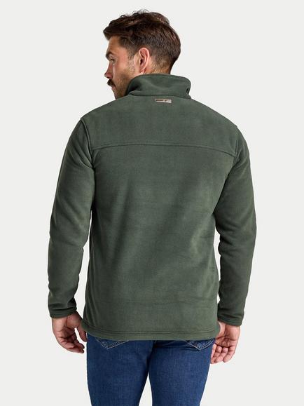 Raging Bull Quarter Neck Pullover Fleece, Khaki - view 2, Khaki