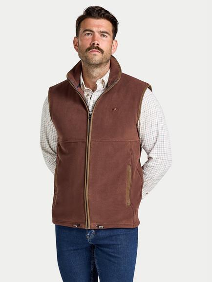 Raging Bull Fleece Gilet, Chocolate, Chocolate
