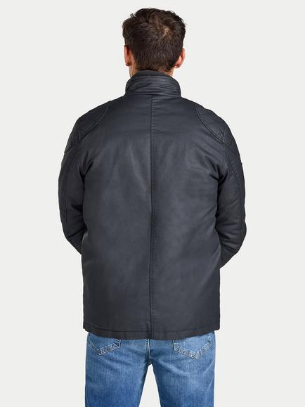 Raging Bull Wax Effect Jacket, Black - view 2, Black