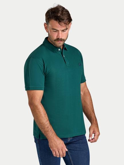 Raging Bull Regular Fit Cotton Polo Shirt, Forest, Forest
