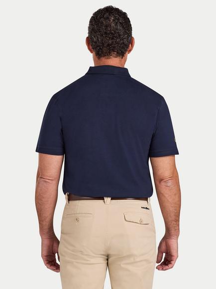 Raging Bull Cotton Rugby Club Jersey Polo Top, Navy - view 2, Navy