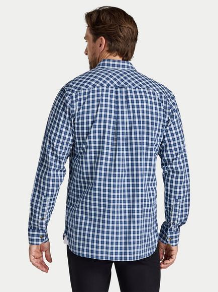 Raging Bull Regular Fit Mod Check Shirt, Navy - view 2, Navy