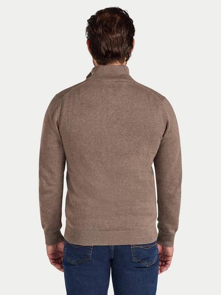 Raging Bull Classic Quarter Zip Jumper, Toast - view 2, Toast